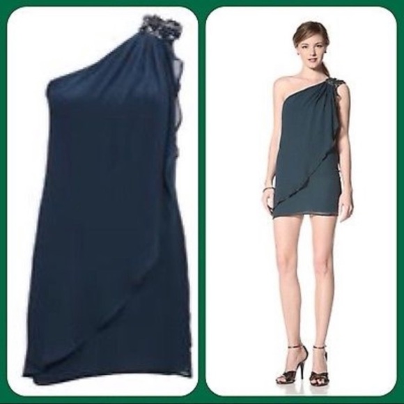 NWT French‎ Connection drape delight dress dusty purple beaded one shoulder Sz 6 - Picture 5 of 15